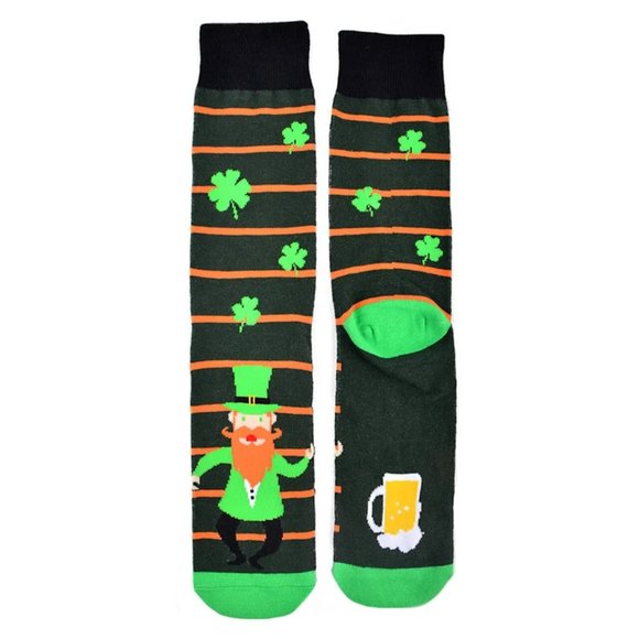Men's Clover Pattern Socks~Clover Socks~St. Patrick's Socks~St. Patty's Socks - Picture 4 of 5